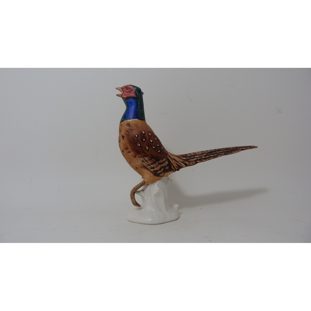 Goebel W. Germany Porcelain Pheasant Figurine Fasan Vintage Bird Sculpture 5.5"